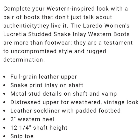 LAREDO LUCRETIA Western Boots - Picture 17 of 17